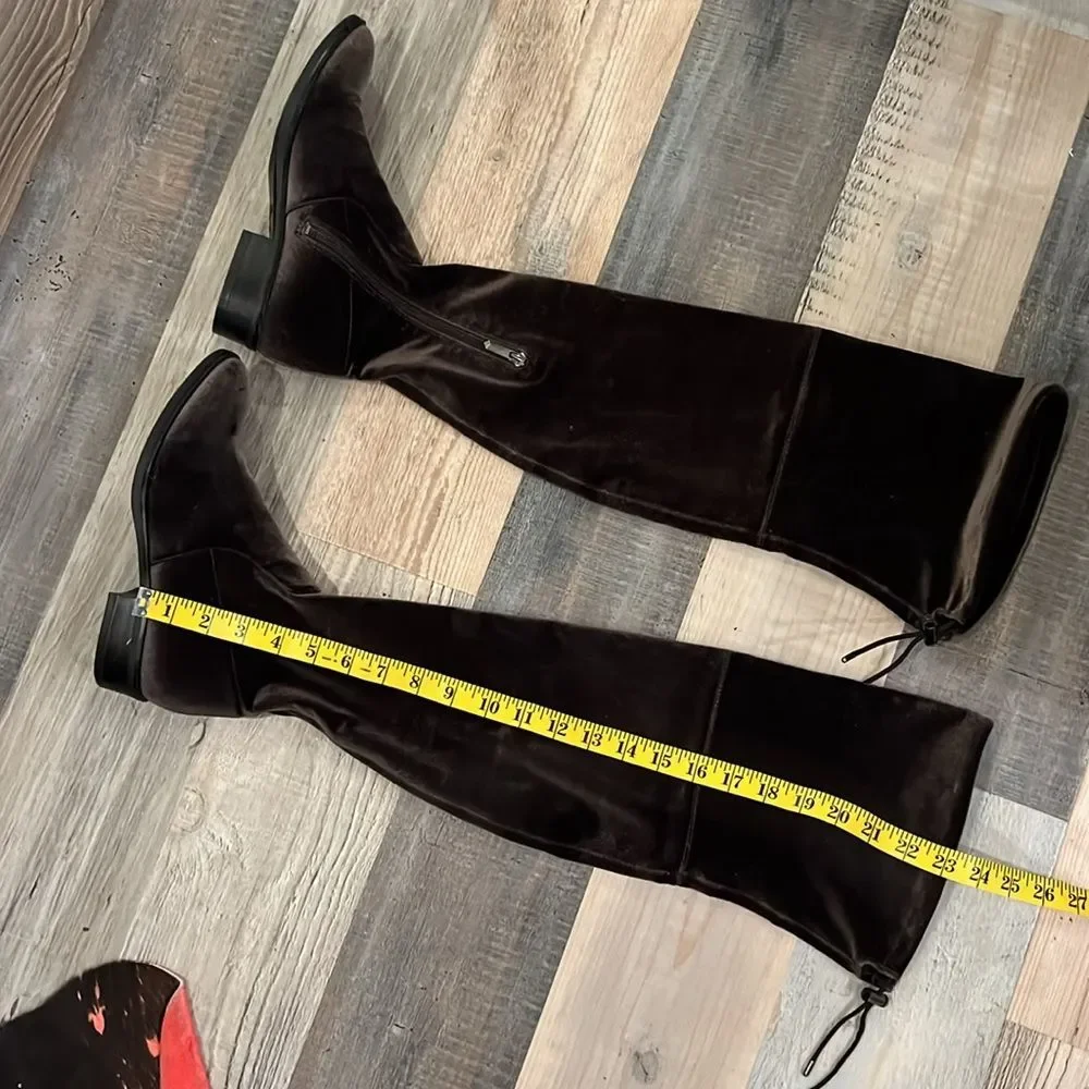 Sam Edelman Velvet Over the Knee Thigh High Boots Size: 6.5